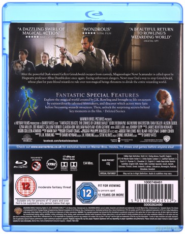 Fantastic Beasts and Where to Find Them / Fantastic Beasts: The Crimes of Grindelwald (Fantastyczne zwierzęta i jak je znaleźć / Fantastyczne zwierzęta: Zbrodnie Grindelwalda) [Blu-Ray]