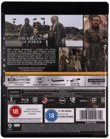 Gra o tron sezon 1-8 [BOX] [33xBlu-Ray 4K]