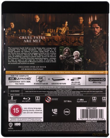 Gra o tron sezon 1-8 [BOX] [33xBlu-Ray 4K]