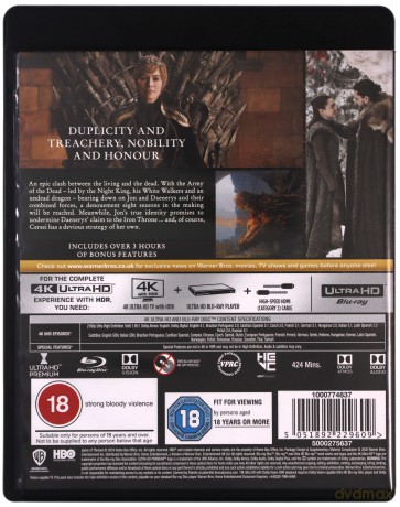 Gra o tron sezon 1-8 [BOX] [33xBlu-Ray 4K]