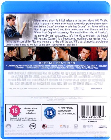 Good Will Hunting (Buntownik z wyboru) [Blu-Ray]