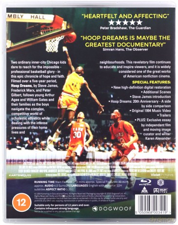 Hoop Dreams (20th Anniversary Restoration) (W obręczy marzeń) [Blu-Ray]