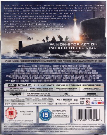 Hunter Killer (Ocean ognia) [Blu-Ray 4K]+[Blu-Ray]