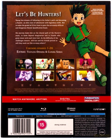 Hunter X Hunter Season 1 Part 1 (Episodes 1-26) [3xBlu-Ray]