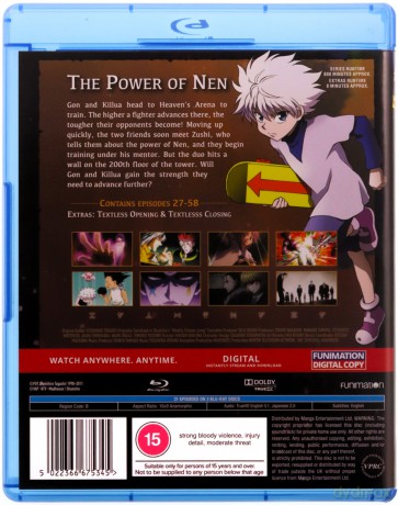 Hunter X Hunter Season 1 Part 2 (Episodes 27-58) [3xBlu-Ray]
