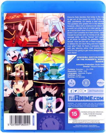 Konosuba: God's Blessing On This Wonderful World Season 1 [Blu-Ray]