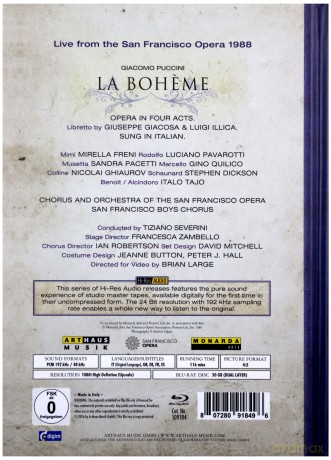 San Francisco Opera House: La Boheme [Blu-Ray]