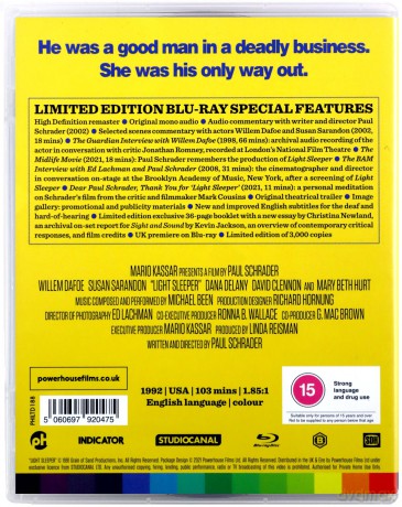 Light Sleeper (Margines życia) (Limited) [Blu-Ray]