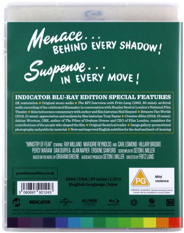 Ministry Of Fear (Ministerstwo strachu) [Blu-Ray]