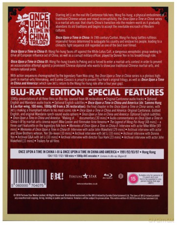 Once Upon A Time In China 1-3 Trilogy (Dawno temu w Chinach) [4xBlu-Ray]
