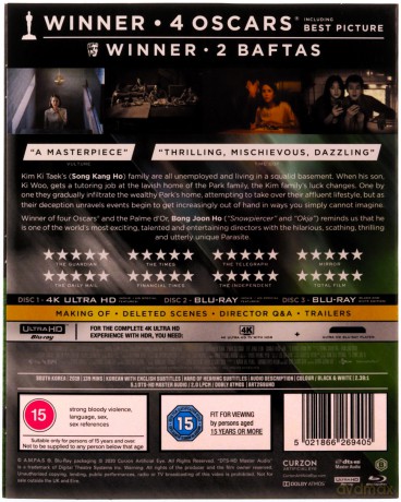 Parasite (Black and White Edition) [Blu-Ray 4K]+[2xBlu-Ray]
