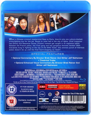 Rush Hour 3 (Godziny szczytu 3) [Blu-Ray]