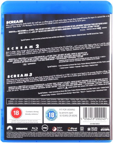 Scream 1-3 (Krzyk 1-3) [3xBlu-Ray]