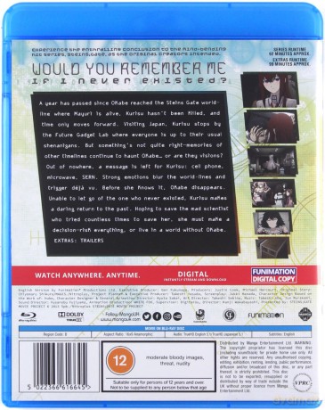 Steins, Gate: The Movie - Load Region of Deja Vu [Blu-Ray]