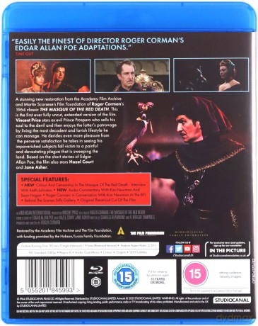 The Masque of the Red Death (Maska czerwonego moru) [Blu-Ray]