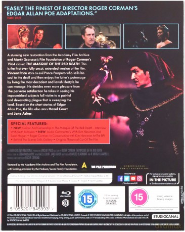 The Masque of the Red Death (Maska czerwonego moru) [Blu-Ray]