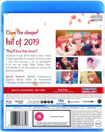 The Quintessential Quintuplets Season 1 [2xBlu-Ray]