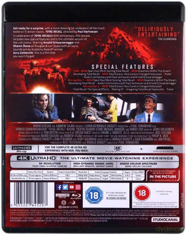 Total Recall (Pamięć absolutna) (30th Anniversary Edition) [Blu-Ray 4K]+[Blu-Ray]