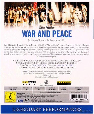 War and Peace: Mariinsky Theatre [Blu-Ray]