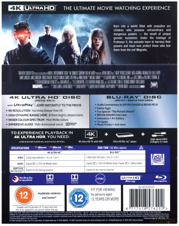 X-Men [Blu-Ray 4K]+[Blu-Ray]