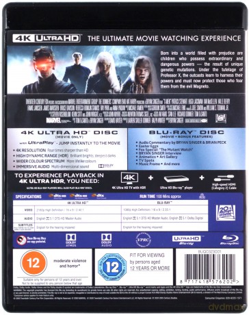 X-Men [Blu-Ray 4K]+[Blu-Ray]