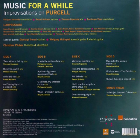 Henry Purcell: Music for a While - Improvisations on Purcell [2xWinyl]