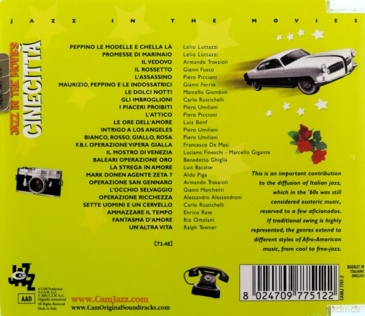 Różni Artyści: Cinecitta - Jazz In The Movies [CD]