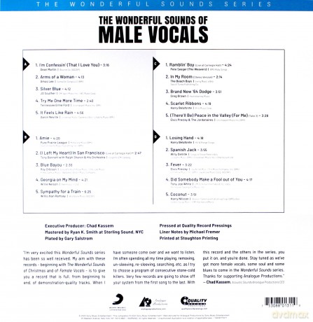 The Wonderful Sounds Of Male Vocals (Limited) [2xWinyl]