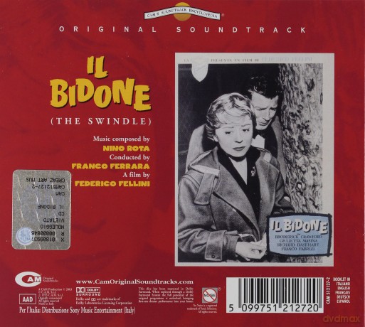 Il Bidone (The Swindle) soundtrack (Niebieski Ptak) (Nino Rota) [CD]