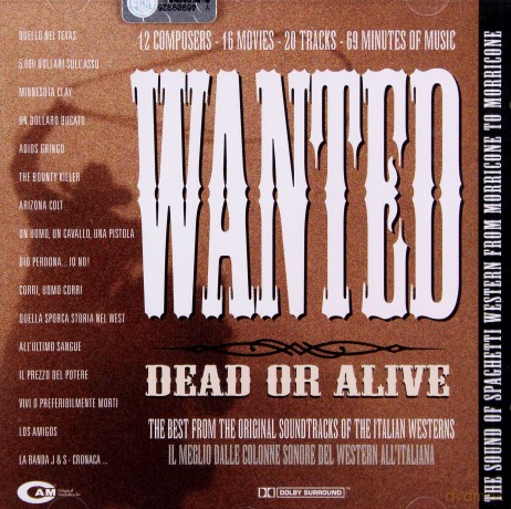 Wanted Dead Or Alive soundtrack (Poszukiwany Żywy Lub Martwy) [CD]