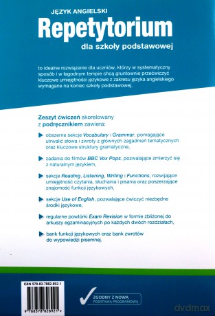 Repetytorium język angielski klasa 7 A2+/B1 ćwiczenie [KSIĄŻKA]