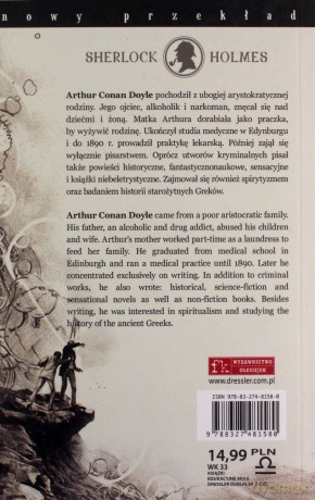 Sherlock Holmes. Wspomnienia Sherlocka Holmesa - Arthur Conan Doyle [KSIĄŻKA]