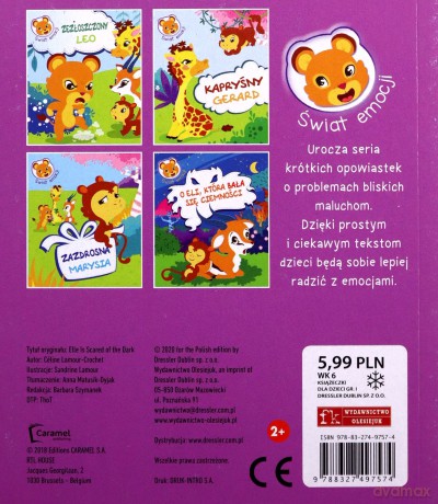 Świat emocji. O Eli, która bała się ciemności - Rees [KSIĄŻKA]