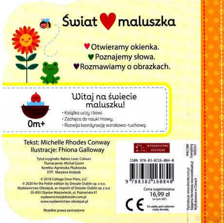 Świat maluszka. Kolory. Książeczka z okienkami - Michelle Rhodes Conway [KSIĄŻKA]