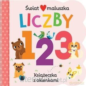 Świat maluszka. Liczby 123. Książeczka z okienkami - Daniel Clark, Anna Clark [KSIĄŻKA]
