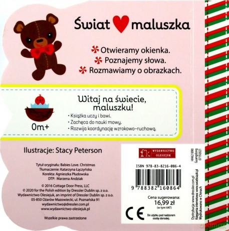 Świat maluszka. Święta. Książeczka z okienkami - Stacy Peterson [KSIĄŻKA]
