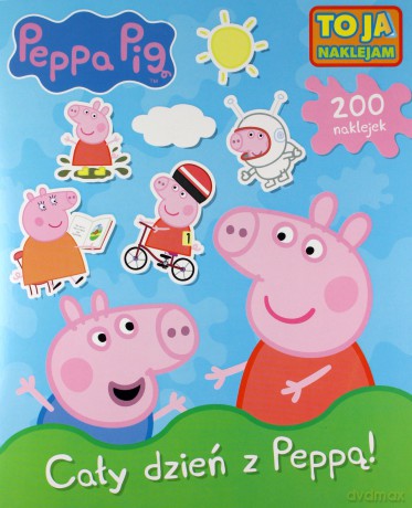 Świnka Peppa. To ja naklejam. Cały dzień z Peppą! [KSIĄŻKA]