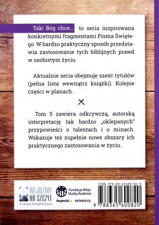 Tak! Bóg chce (Tom 5) Abyś pomnażał talenty jak - Piotr Wołochowicz, Marioloa Wołochowicz [KSIĄŻKA]
