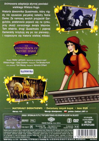 Najpiękniejsze baśnie i legendy: Dzwonnik z Notre Dame [DVD]