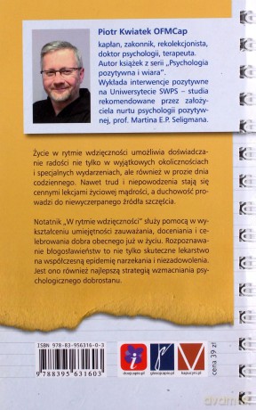 W rytmie wdzięczności Notatnik - Piotr Kwiatek OFMCap [KSIĄŻKA]