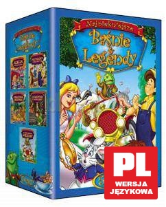 Najpiękniejsze baśnie i legendy: Alicja w krainie czarów / Dzwonnik z Notre Dame / Indiańska legenda / Przygody Tomka Sawyera / O czym szumia wierzby [BOX] [5DVD]