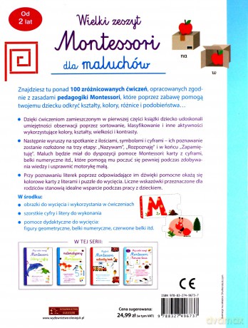 Wielki zeszyt Montessori dla maluchów [KSIĄŻKA]