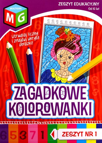 Zagadkowe Kolorowanki nr 1 [KSIĄŻKA]