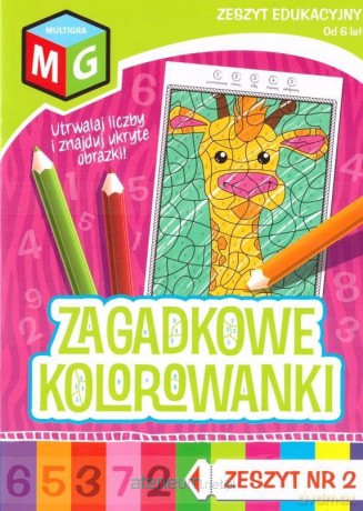 Zagadkowe kolorowanki nr 2 [KSIĄŻKA]