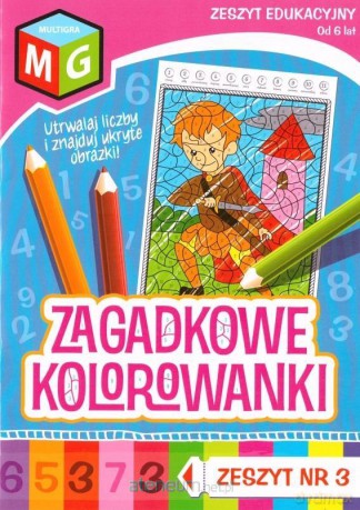 Zagadkowe Kolorowanki nr 3 [KSIĄŻKA]