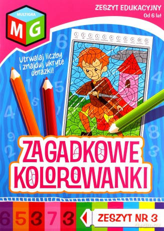 Zagadkowe Kolorowanki nr 3 [KSIĄŻKA]