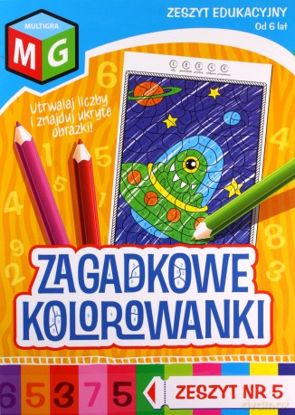 Zagadkowe Kolorowanki nr 5 [KSIĄŻKA]