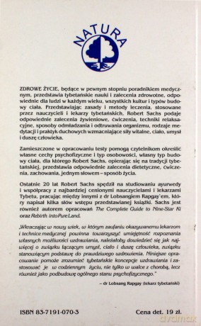 Zdrowe życie. Sekrety tybetańskiej ayurwedy - Robert Sachs [KSIĄŻKA]