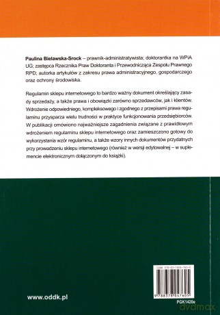 Regulamin sklepu internetowego wzory dokumentów z komentarzem z suplementem elektronicznym - Paulina Bielawska-Srock [KSIĄŻKA]