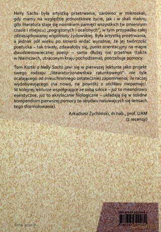 Kartki o Nelly Sachs - Joanna Roszak [KSIĄŻKA]